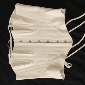 Redthreaded corset historically accurate 1860s Civil War corset